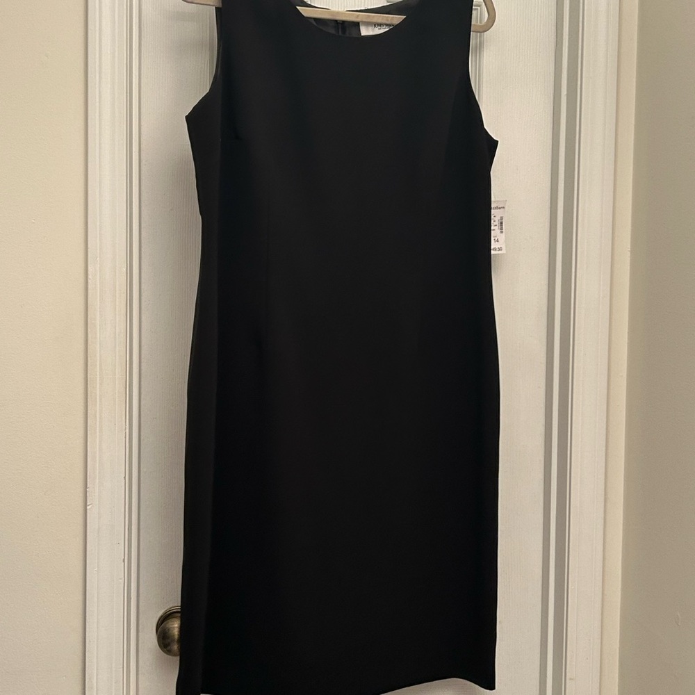 Jones Studio Black Sleeveless Mini Sheath Dress